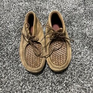 Twisted X Boots Youth  Size 3M Chukka Style #YDM0030 Brown  Leather